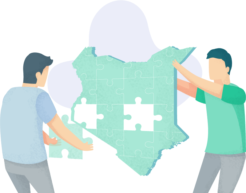 Helping local people illustration