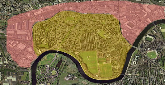 Map of The Meadows, Nottingham
